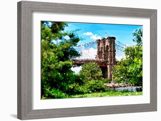 Low Poly New York Art - Skyline NYC-Philippe Hugonnard-Framed Art Print