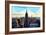 Low Poly New York Art - Skyline Sunset-Philippe Hugonnard-Framed Art Print