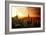 Low Poly New York Art - Skyline Sunset-Philippe Hugonnard-Framed Art Print