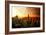 Low Poly New York Art - Skyline Sunset-Philippe Hugonnard-Framed Art Print