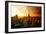 Low Poly New York Art - Skyline Sunset-Philippe Hugonnard-Framed Art Print