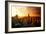 Low Poly New York Art - Skyline Sunset-Philippe Hugonnard-Framed Art Print