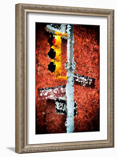 Low Poly New York Art - Soho Taxi-Philippe Hugonnard-Framed Art Print