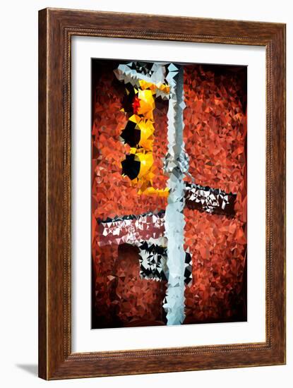 Low Poly New York Art - Soho Taxi-Philippe Hugonnard-Framed Art Print