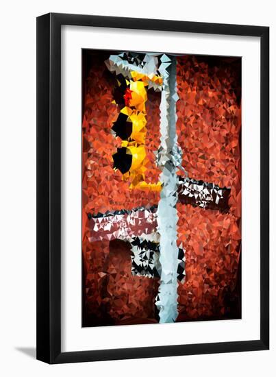 Low Poly New York Art - Soho Taxi-Philippe Hugonnard-Framed Art Print