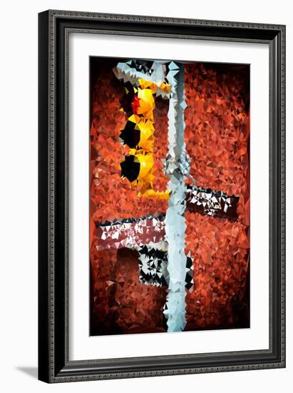 Low Poly New York Art - Soho Taxi-Philippe Hugonnard-Framed Art Print