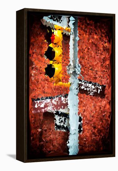 Low Poly New York Art - Soho Taxi-Philippe Hugonnard-Framed Stretched Canvas