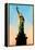 Low Poly New York Art - Statue of Liberty-Philippe Hugonnard-Framed Stretched Canvas