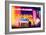 Low Poly New York Art - Subway Times Square-Philippe Hugonnard-Framed Art Print