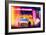 Low Poly New York Art - Subway Times Square-Philippe Hugonnard-Framed Art Print