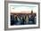 Low Poly New York Art - Sunset Manhattan-Philippe Hugonnard-Framed Art Print