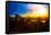 Low Poly New York Art - Sunset View-Philippe Hugonnard-Framed Stretched Canvas