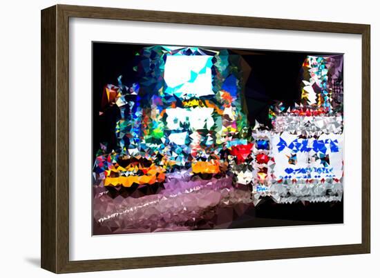 Low Poly New York Art - Taxis-Philippe Hugonnard-Framed Art Print