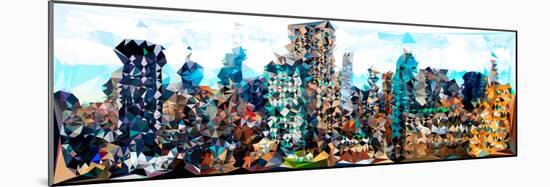 Low Poly New York Art - The Cities-Philippe Hugonnard-Mounted Premium Giclee Print