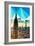 Low Poly New York Art - The Empire State Building Sunset II-Philippe Hugonnard-Framed Art Print