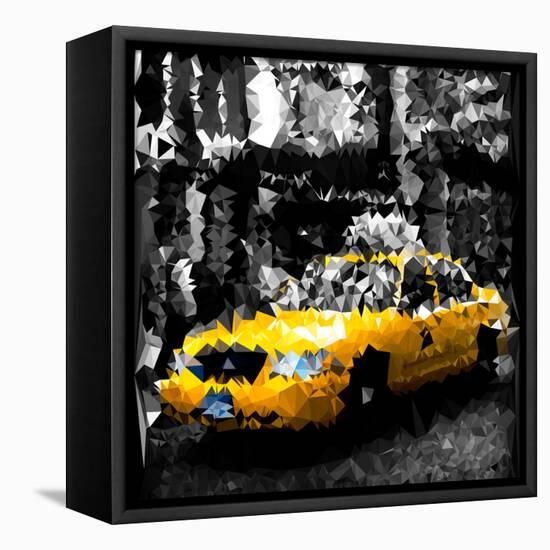 Low Poly New York Art - The Flatiron Building-Philippe Hugonnard-Framed Stretched Canvas