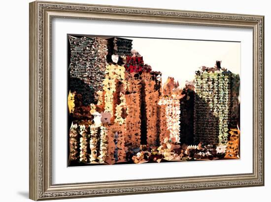 Low Poly New York Art - The New Yorker-Philippe Hugonnard-Framed Art Print