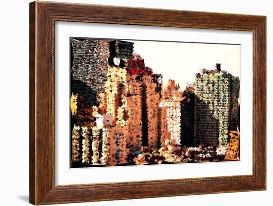 Low Poly New York Art - The New Yorker-Philippe Hugonnard-Framed Art Print