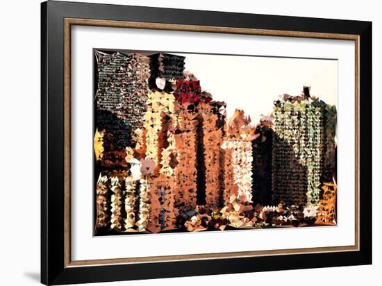 Low Poly New York Art - The New Yorker-Philippe Hugonnard-Framed Art Print