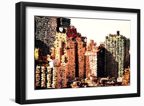 Low Poly New York Art - The New Yorker-Philippe Hugonnard-Framed Art Print