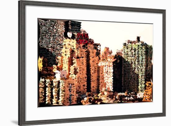 Low Poly New York Art - The New Yorker-Philippe Hugonnard-Framed Art Print