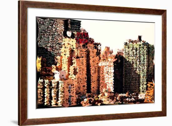 Low Poly New York Art - The New Yorker-Philippe Hugonnard-Framed Art Print