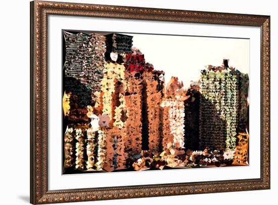 Low Poly New York Art - The New Yorker-Philippe Hugonnard-Framed Art Print