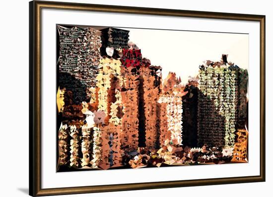 Low Poly New York Art - The New Yorker-Philippe Hugonnard-Framed Art Print