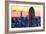 Low Poly New York Art - Top of the Empire state Building II-Philippe Hugonnard-Framed Art Print