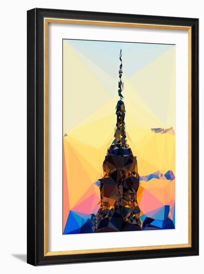 Low Poly New York Art - Top of the Empire state Building III-Philippe Hugonnard-Framed Art Print