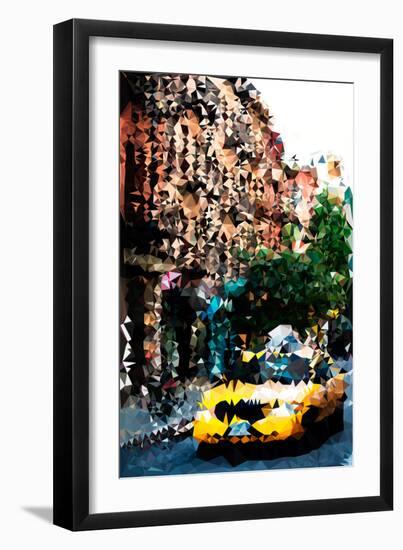 Low Poly New York Art - Yellow Cab-Philippe Hugonnard-Framed Art Print