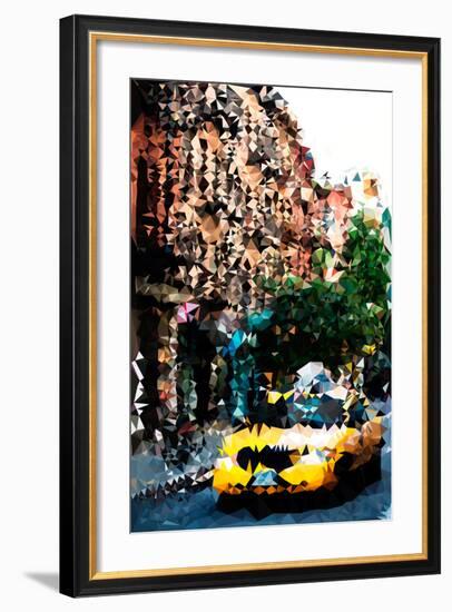 Low Poly New York Art - Yellow Cab-Philippe Hugonnard-Framed Art Print
