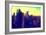 Low Poly New York Art - Yellow Manhattan-Philippe Hugonnard-Framed Art Print