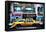 Low Poly New York Art - Yellow Taxi III-Philippe Hugonnard-Framed Stretched Canvas