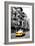 Low Poly New York Art - Yellow Taxi-Philippe Hugonnard-Framed Art Print