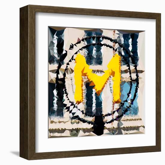 Low Poly Paris Art - Metro-Philippe Hugonnard-Framed Art Print