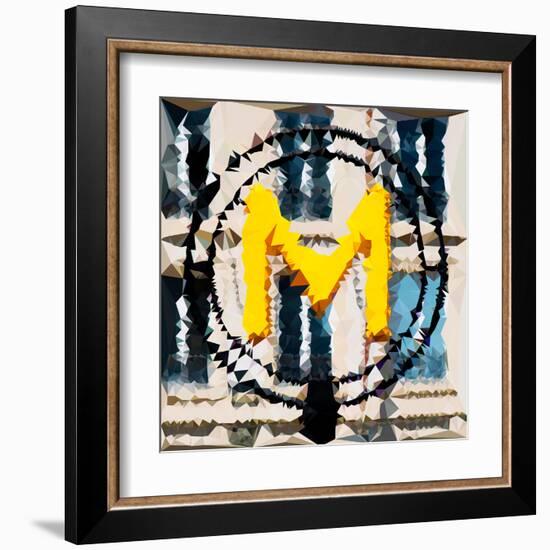 Low Poly Paris Art - Metro-Philippe Hugonnard-Framed Art Print