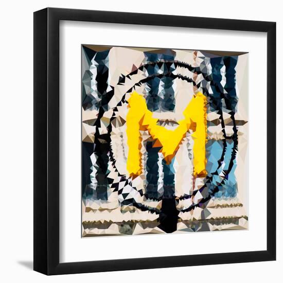 Low Poly Paris Art - Metro-Philippe Hugonnard-Framed Art Print