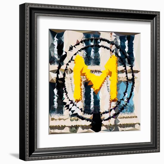 Low Poly Paris Art - Metro-Philippe Hugonnard-Framed Art Print