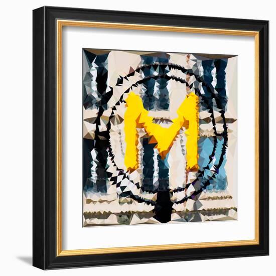 Low Poly Paris Art - Metro-Philippe Hugonnard-Framed Art Print