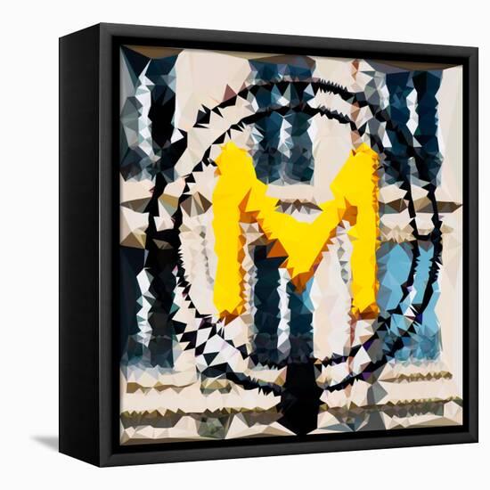 Low Poly Paris Art - Metro-Philippe Hugonnard-Framed Stretched Canvas