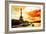 Low Poly Paris Art - Paris Sunset-Philippe Hugonnard-Framed Art Print