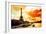 Low Poly Paris Art - Paris Sunset-Philippe Hugonnard-Framed Art Print