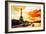 Low Poly Paris Art - Paris Sunset-Philippe Hugonnard-Framed Art Print