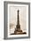 Low Poly Paris Art - The Eiffel Tower III-Philippe Hugonnard-Framed Art Print