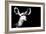 Low Poly Safari Art - Antelope - Black Edition II-Philippe Hugonnard-Framed Art Print