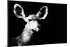 Low Poly Safari Art - Antelope - Black Edition II-Philippe Hugonnard-Mounted Art Print