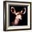 Low Poly Safari Art - Antelope - Black Edition III-Philippe Hugonnard-Framed Art Print