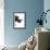 Low Poly Safari Art - Rhino - White Edition-Philippe Hugonnard-Framed Premium Giclee Print displayed on a wall