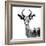 Low Poly Safari Art - The Antelope - White Edition II-Philippe Hugonnard-Framed Premium Giclee Print